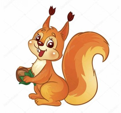 Белочка для детей красивая