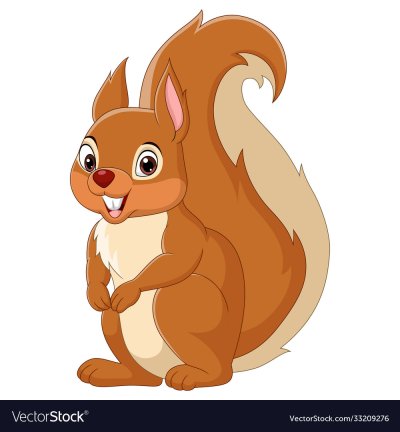 Белочка мультяшная