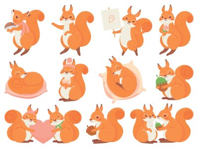 Стилизованная белка