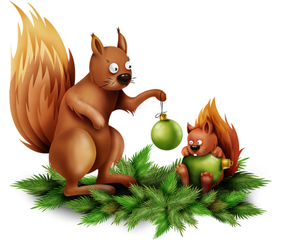 Белочка мультяшная