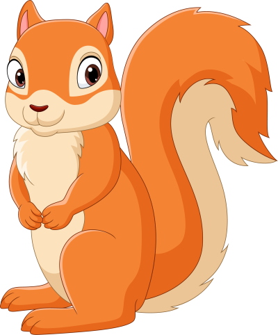 Белка на белом фоне