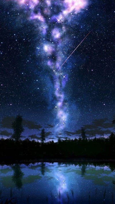 Ночное звездное небо