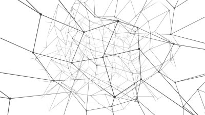 Белые обои с черными линиями