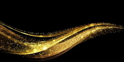 Золото на черном фоне