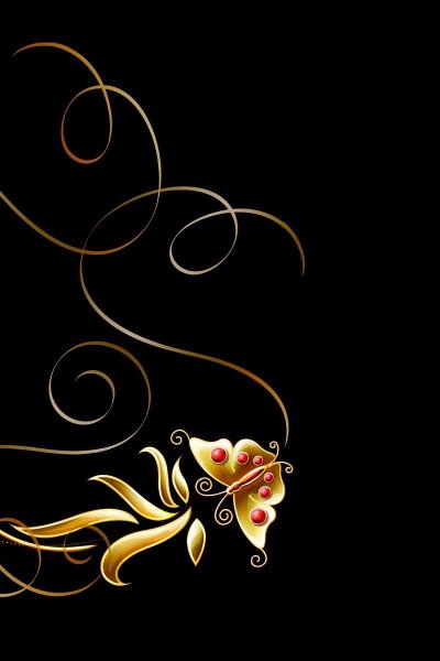 Красивые черные узоры