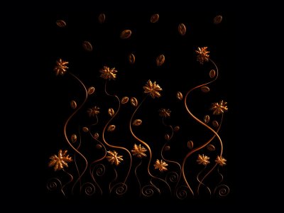 Темный фон с узорами