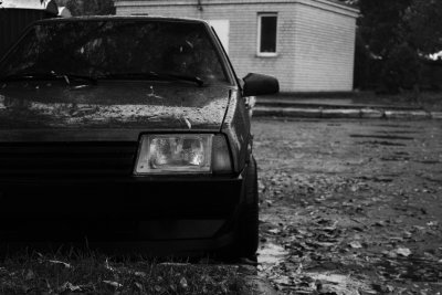 Лада 2109 чёрная девятка