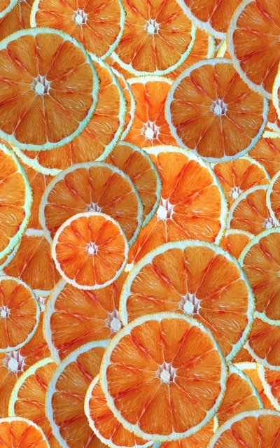 Апельсин в разрезе