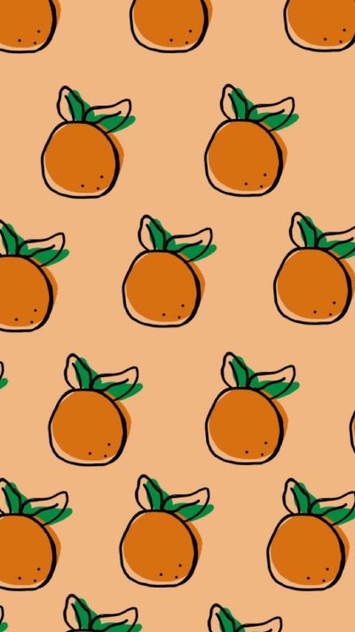 Фон с апельсинами мультяшными