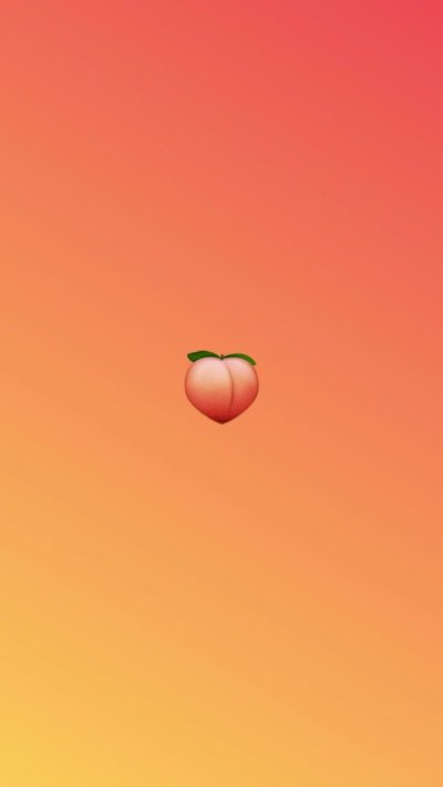 Обои с милым персиком