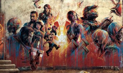 Картины в стиле игр