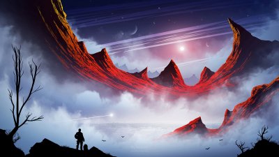 Фантастические космические пейзажи