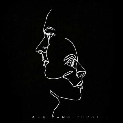 Силуэт на черном фоне