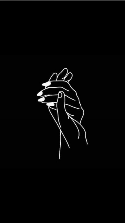 Силуэт на черном фоне