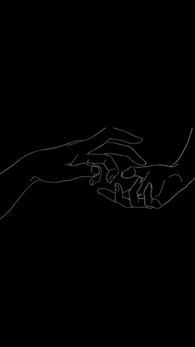 Рисунок на черном фонн