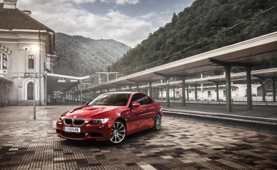 BMW m3 красная 1920 1080