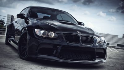 Чёрная БМВ Black, e93
