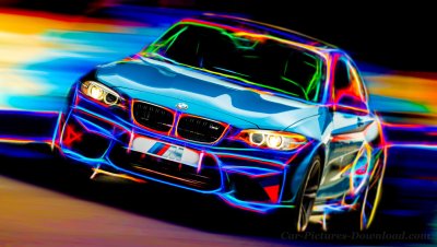 BMW m5 неоновая