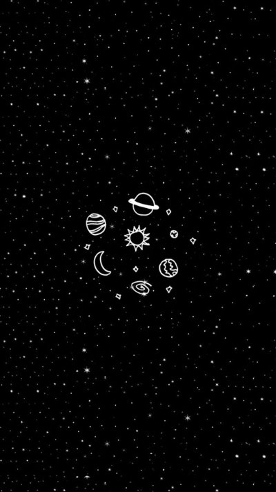 Планетки на черном фоне