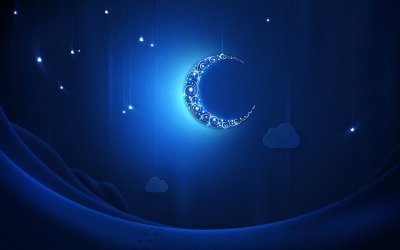 Синий фон мусульманский