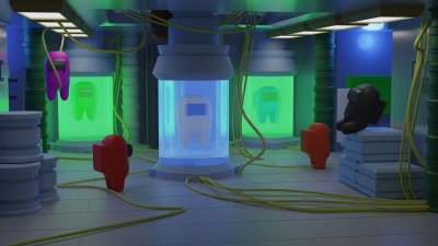 Амонг АС столовая 3д