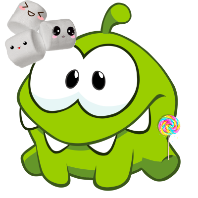 Ам Ням на белом фоне