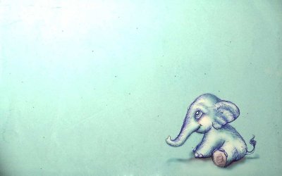 Слоненок фон