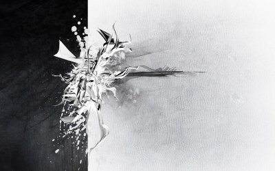 Чёрно-белая абстракция