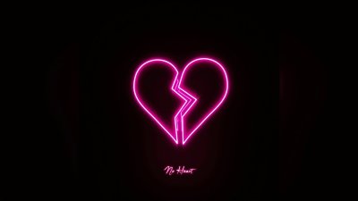 Черный экран с разбитым сердцем