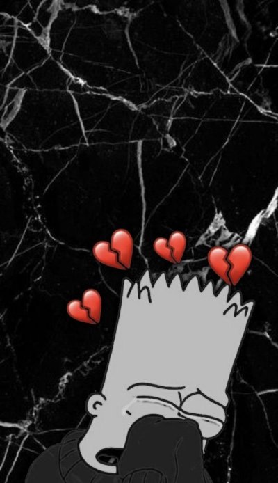 Черный экран с разбитым сердцем