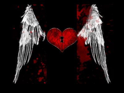 Сердце на черном фоне