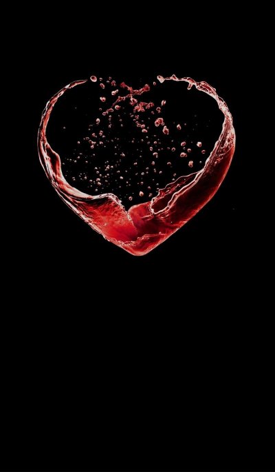 Сердце на черном фоне