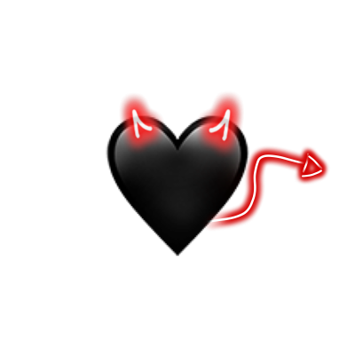 Сердечко черное