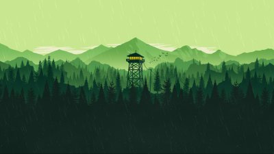 Firewatch Dark горы