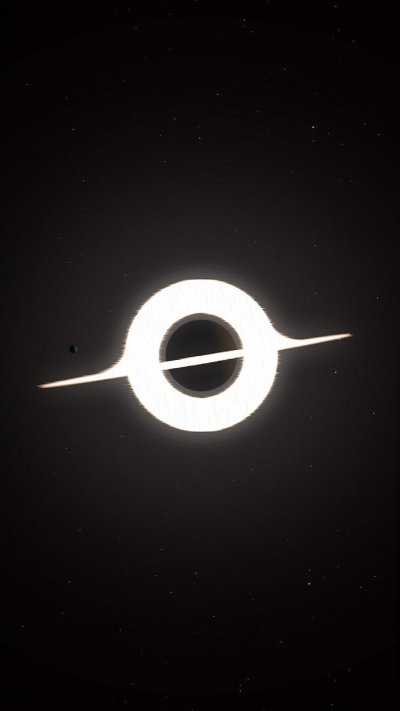 Черная дыра Гаргантюа Интерстеллар 4к