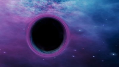 Чёрная дыра в космосе