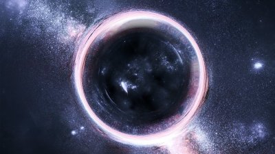 Чёрная дыра в космосе