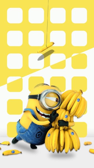 Экран с миньонами