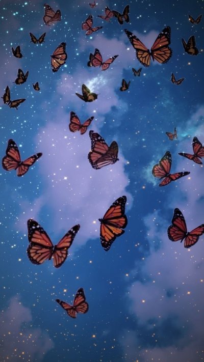 Много бабочек