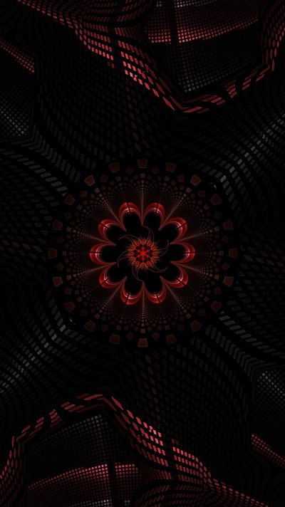 Черно красная абстракция