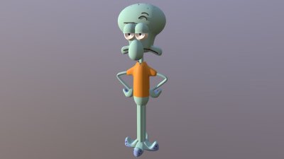 Сквидвард 3д