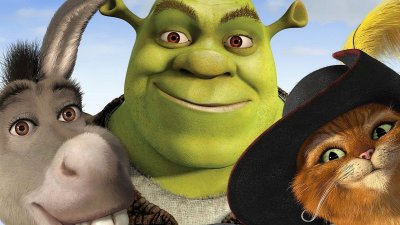 Шрек осел и кот в сапогах