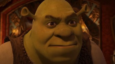 Шрек в костюме короля