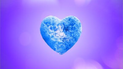 Голубое сердечко