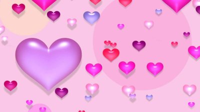 Красивый фон с сердечками