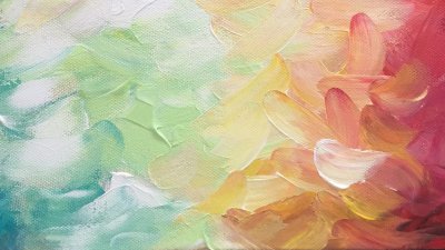 Абстрактная живопись в пастельных тонах