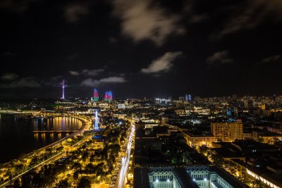 Ночной Баку