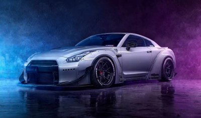 Nissan GTR r35 неон