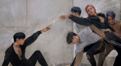 Арт BTS&Stray Kids