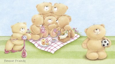 Детские обои с мишками